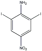 2,6-二碘-4-硝基苯胺结构式