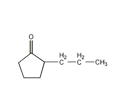 2-丙基环戊酮结构式