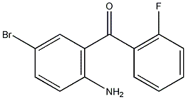 2-氨基-2'-氟-5-溴苯乙酮结构式