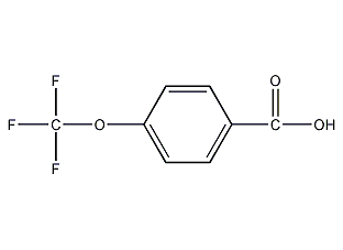 4-(三氟甲氧基)苯甲酸结构式