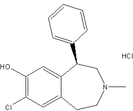 SCH 23390盐酸盐结构式