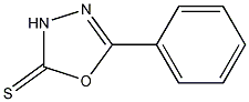 5-苯基-1,3,4-恶二唑-2-硫醇结构式