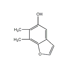 5-羟基-6,7-二甲基苯并呋喃结构式