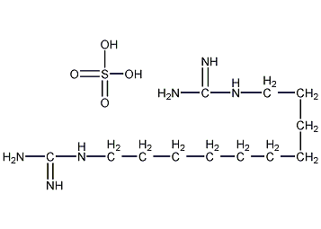 十烷双胍硫酸结构式