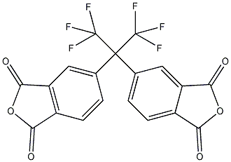 4,4－六氟异丙基邻苯二甲酸酐结构式