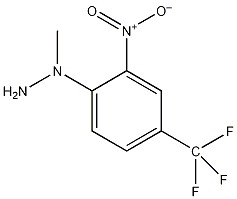 N-甲基-N-[2-硝基-4-(三氟甲基)苯基]肼结构式
