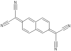 11,11,12,12-四氰萘并-2,6-季诺二甲烷结构式