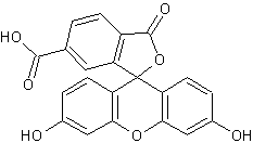 6-羧基荧光素结构式