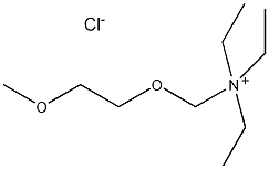 (2-甲氧基乙氧基甲基)三乙基胺氯结构式