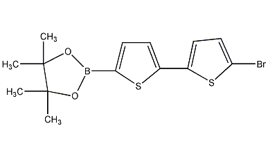 5-溴-5'-(4,4,5,5-四甲基-1,3,2-二氧硼戊环-2-基)-2,2'-二噻吩结构式