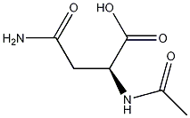 N-乙酰-L-天门冬酰胺结构式