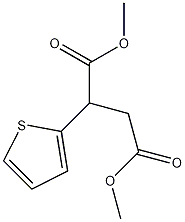 (2-噻吩基甲基)丙二酸二甲酯结构式