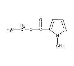 1-甲基-5-乙氧羰基吡唑结构式