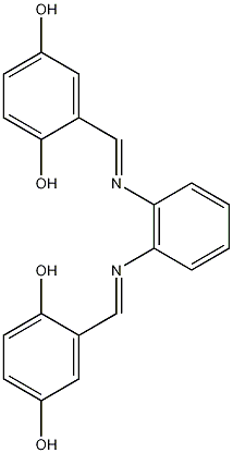 N,N-双(2,5-二羟基苯亚甲基)-1,2-苯二胺结构式