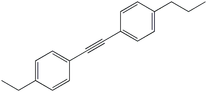 1-乙基-4-[(4-正丙苯基)乙炔基]苯结构式