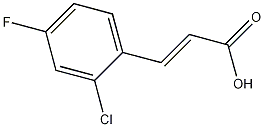 2-氯-4-氟肉桂酸结构式