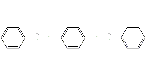 1,4-二苄氧基苯结构式