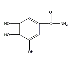 3,4,5-三羟基苯甲酰胺结构式