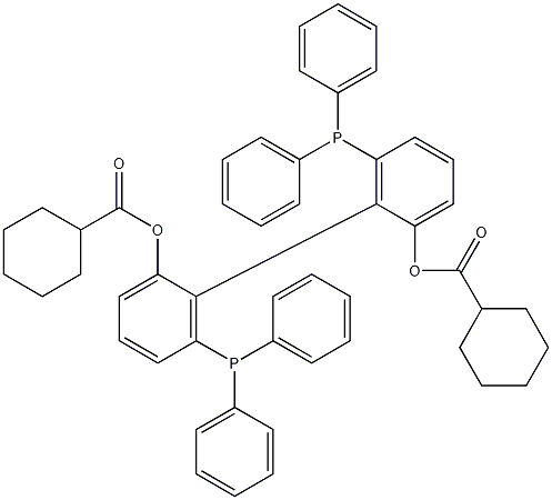R-(+)-6,6'-Bis(diphenylphosphino)-1,1'-biphenyl-2,2'-diylbis结构式