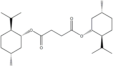 (1R)-(−)-二薄荷基琥珀酸酯结构式