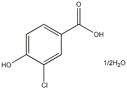 3-氯-4-羟基苯甲酸半水合物结构式