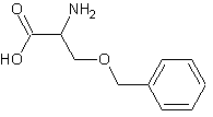 O-苄基-DL-丝氨酸结构式