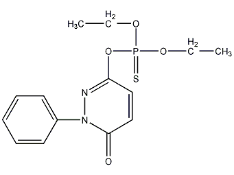 哒嗪硫磷结构式