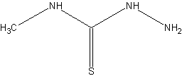 4-甲基氨基硫脲结构式