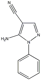5-氨基-1-苯基吡唑-4-腈结构式