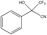 1-氰基-1-苯基-2,2,2-三氟乙醇结构式