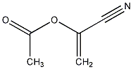 1-氰基乙烯乙酸酯结构式