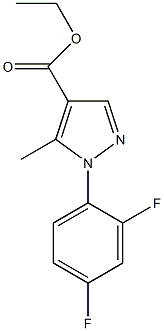 Ethyl 1-(2,4-difluorophenyl)-5-methylpyrazole-4-carboxylate