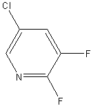 5-氯-2,3-二氟吡啶结构式
