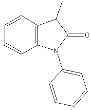 3-甲基-1-苯基吲哚-2-酮结构式