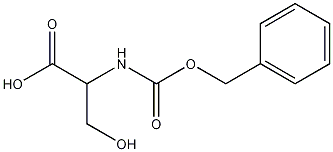N-苄氧羰基-DL-丝氨酸结构式