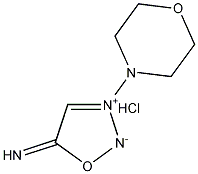 5-氨基-3-(4-吗啉基)-1,2,3-噁二唑鎓盐酸盐结构式