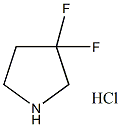 3,3-二氟吡咯烷 盐酸结构式