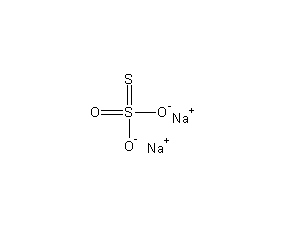 硫代硫酸钠结构式