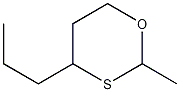 2-甲基-4-正丙基-1,3-氧硫杂环己烷结构式