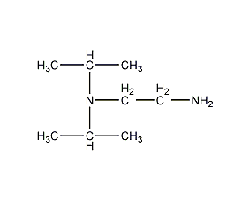 N,N-二异丙基乙二胺结构式