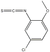 5-氯-2-甲氧基苯基异硫氰酸酯结构式