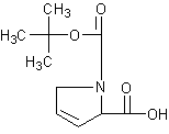 丁氧羰基-3 ,4-脱氢脯氨酸羟基结构式