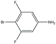 4-溴-3,5-二氟苯胺结构式