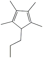 (正丙基)环戊二烯结构式