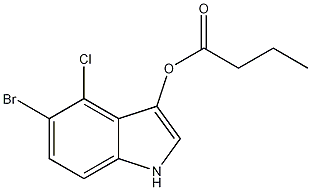 5-溴-4-氯-3-吲哚丁酸结构式