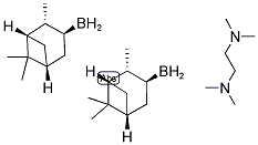 (-)-异松蒎基硼烷-四甲基乙二胺络合物结构式