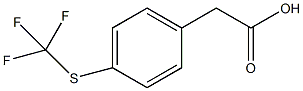 4-(三氟甲硫基)苯基乙酸结构式