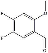 4,5-DIFLUORO-2-METHOXYBENZALDEHYDE结构式