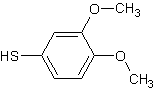 3,4-二甲氧基苯硫酚结构式