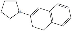 1-(3,4-二氢-2-萘基)吡咯烷结构式